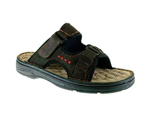 J's Awake Men's Marcos-08 Slip On Comfort Open Toe Sandals