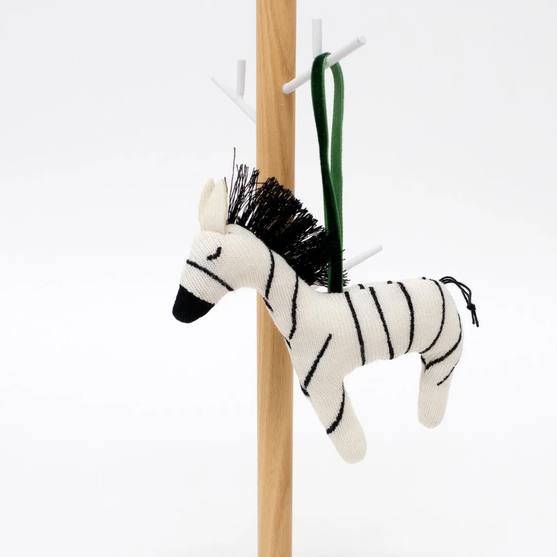 Knitted Zebra Tree Decoration