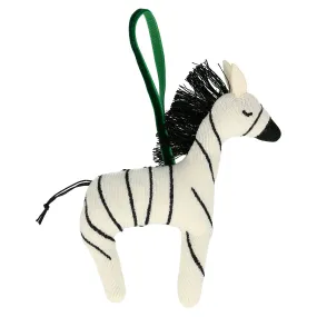 Knitted Zebra Tree Decoration