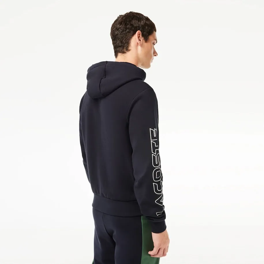 Lacoste Men's Colorblock Logo Zip-Up Long Sleeve Hoodie