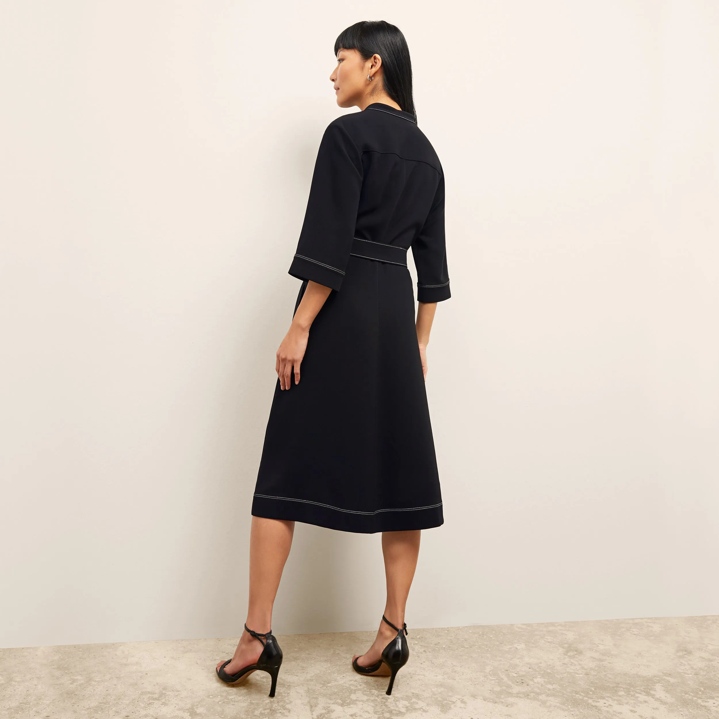 Lauleh Dress - Everyday Crepe :: Black