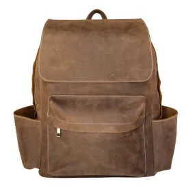 Leather Rugged Backpack - Terra