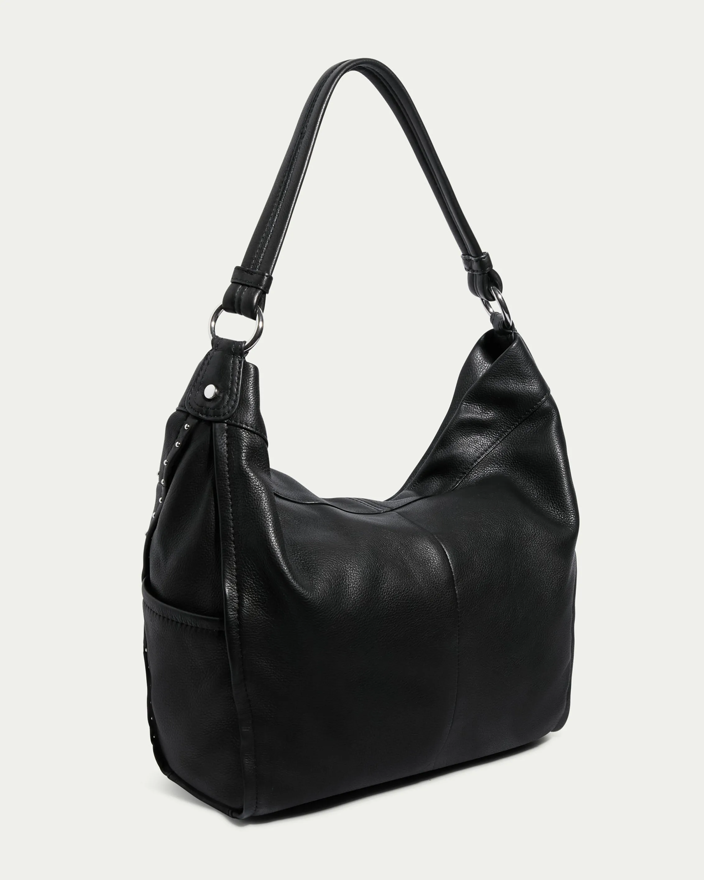 Locke Ziptop Studded Hobo