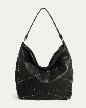 Locke Ziptop Studded Hobo