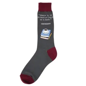 Loyal Book Hemingway Men’s Crew Sock