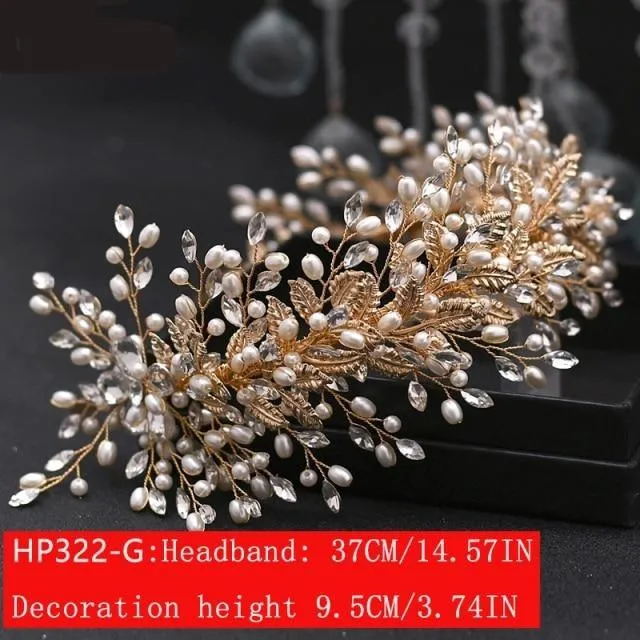 Luxury Rhinestone Bridal Headband Comb