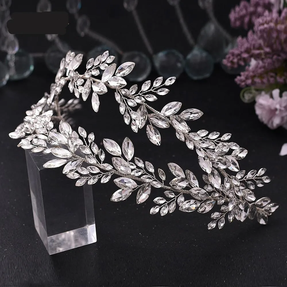 Luxury Rhinestone Bridal Headband Comb