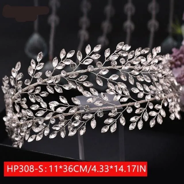 Luxury Rhinestone Bridal Headband Comb