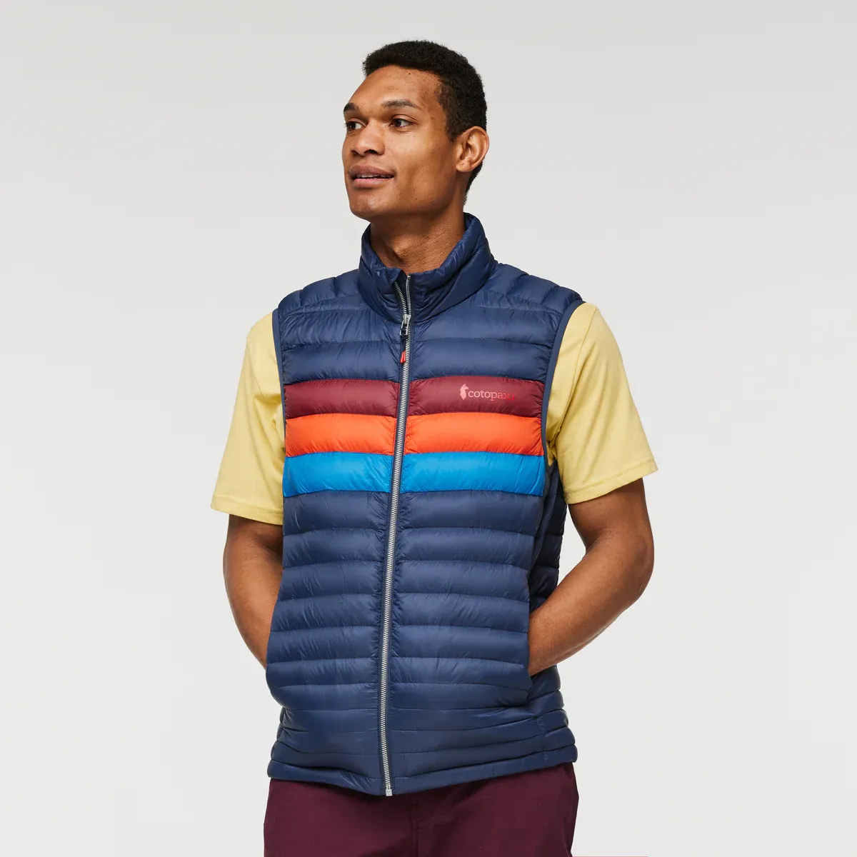 MEN'S FUEGO DOWN VEST - INK STRIPES