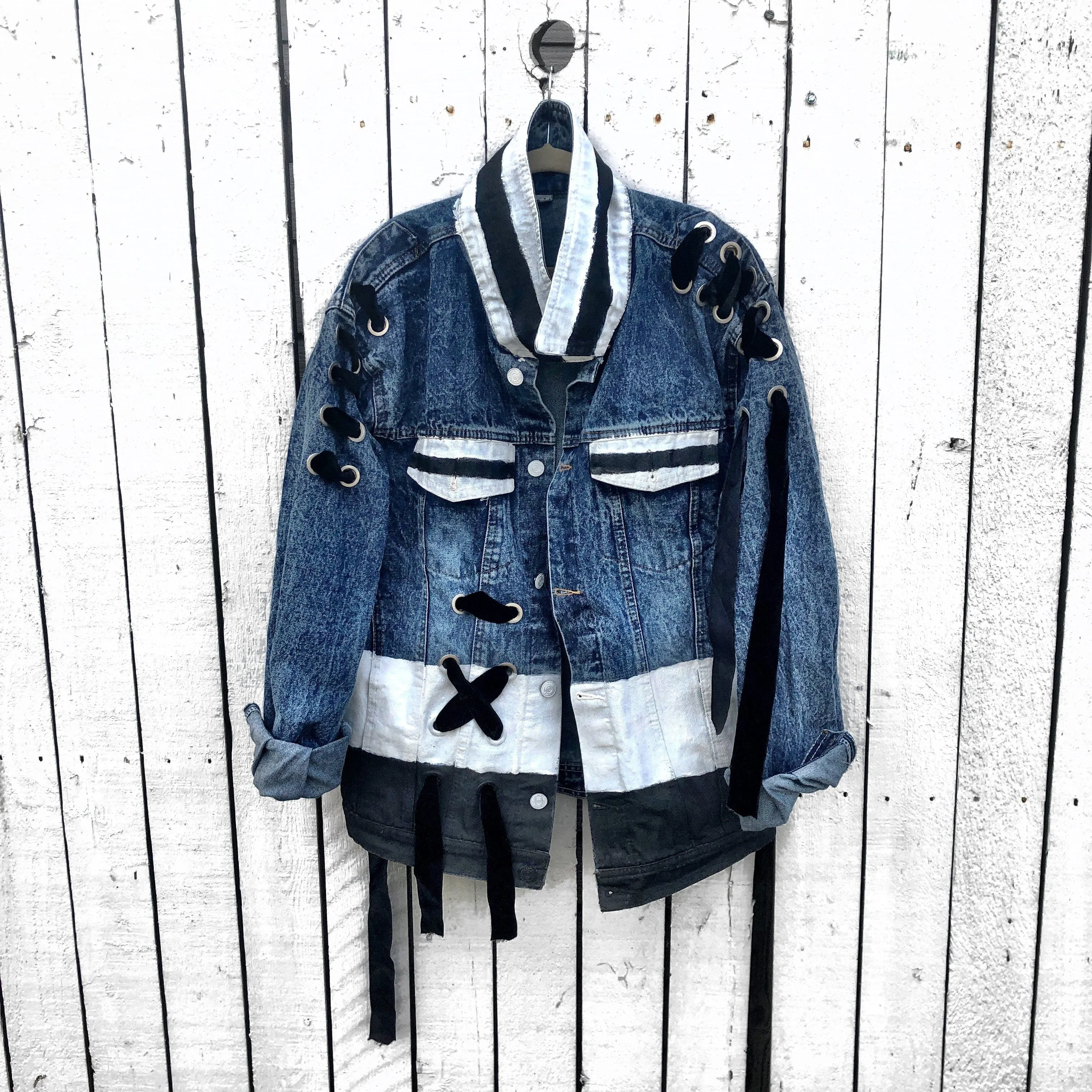 'MOD BLOCK' DENIM JACKET