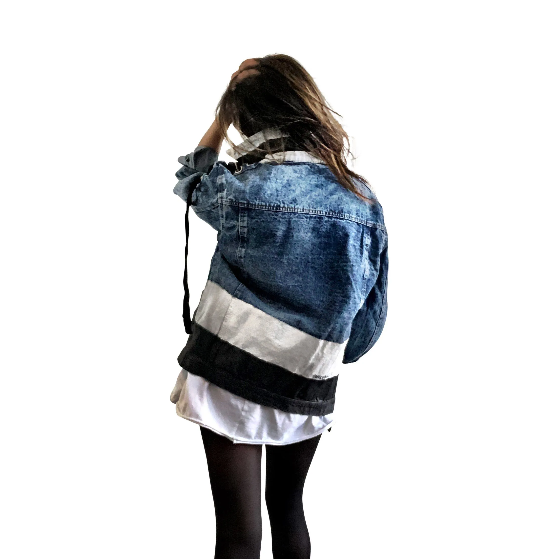 'MOD BLOCK' DENIM JACKET