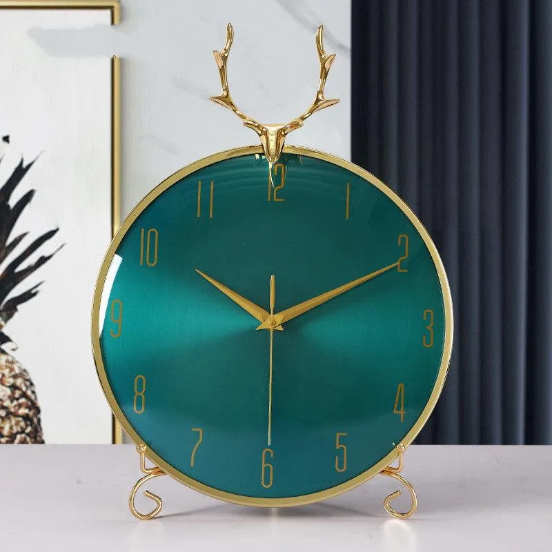 Modern Elegance Agate Mute Clock