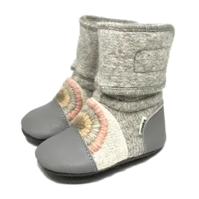 Nooks Design - Rainbow Moon Felted Wool Booties