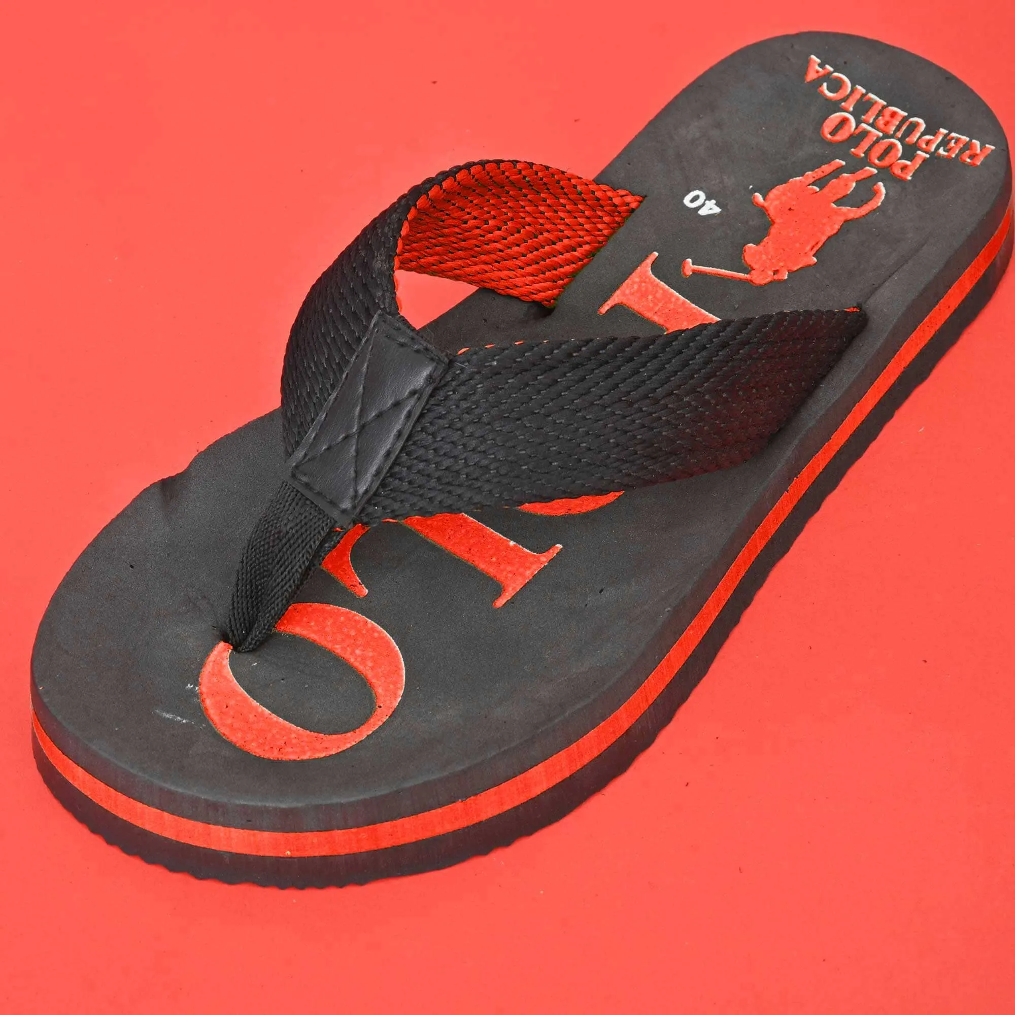 Polo Republica Men's Polo Pony Ultra-Light Soft Flip Flops Slippers