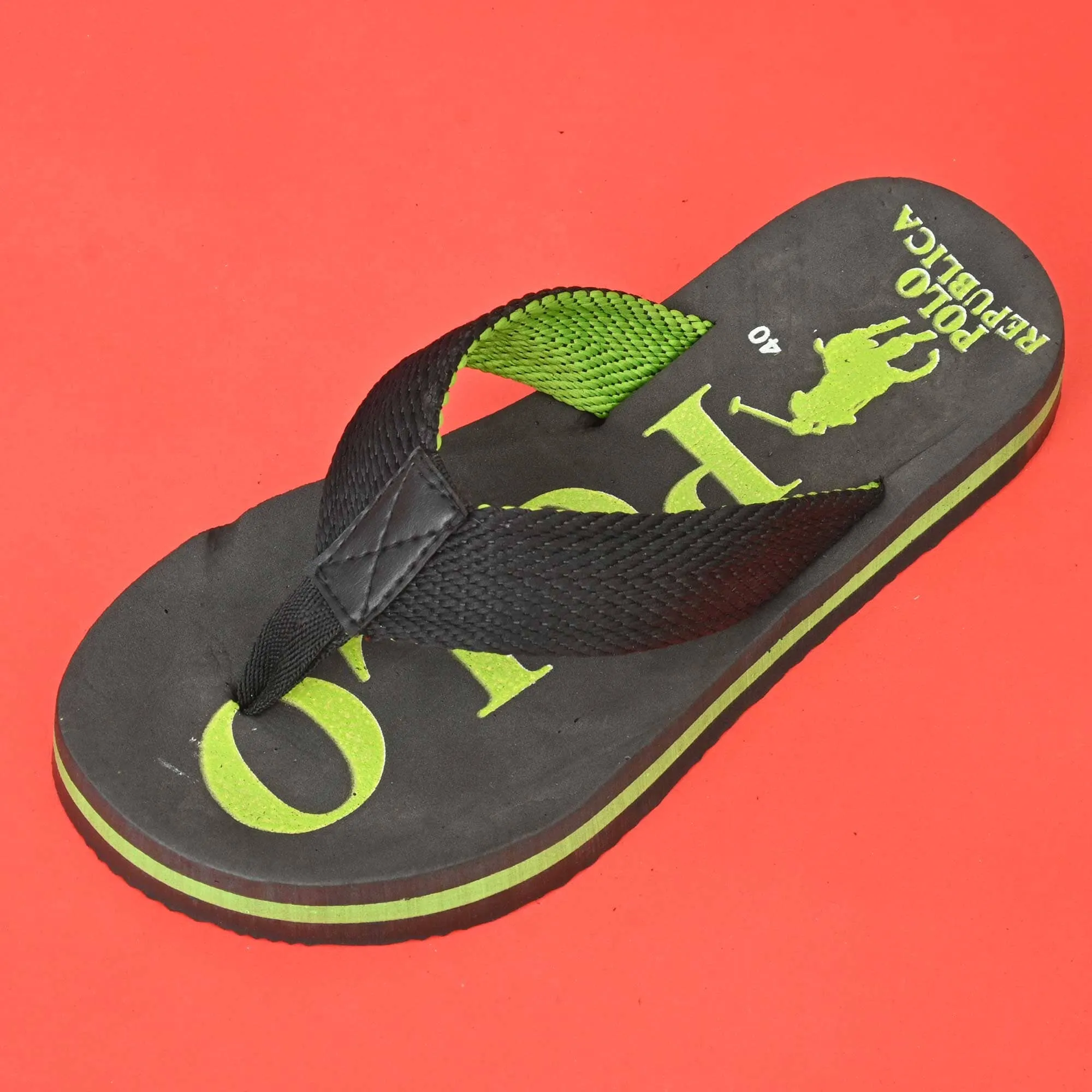 Polo Republica Men's Polo Pony Ultra-Light Soft Flip Flops Slippers