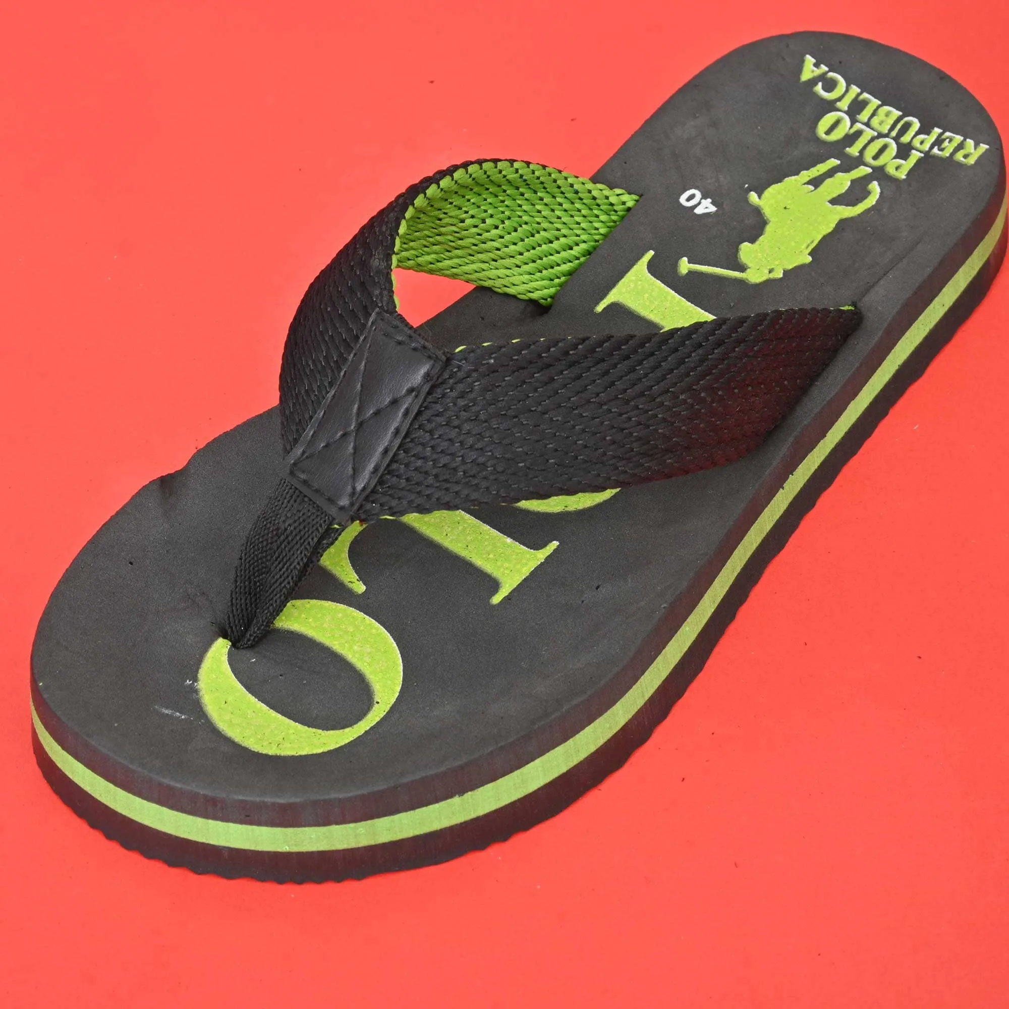 Polo Republica Men's Polo Pony Ultra-Light Soft Flip Flops Slippers