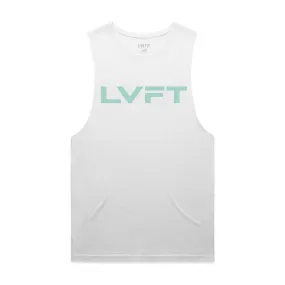 Raw Slate Tank - White / Mint