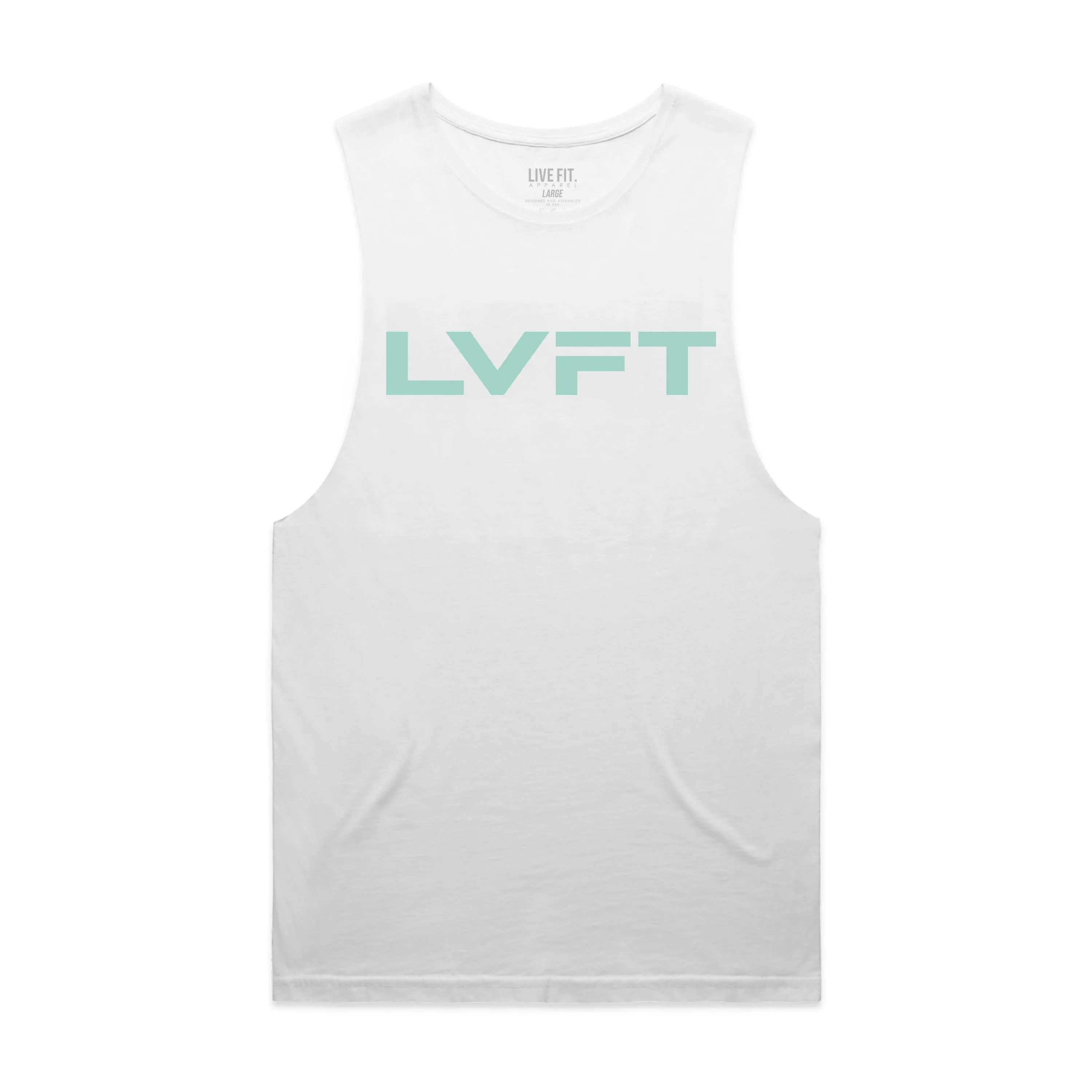 Raw Slate Tank - White / Mint