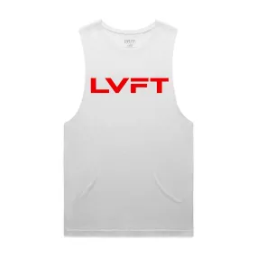 Raw Slate Tank - White / Red