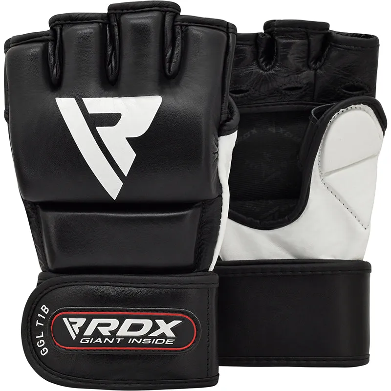 RDX T1 Leather MMA Training Gloves