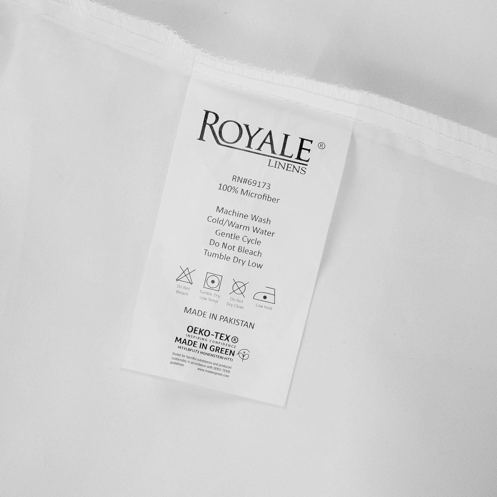 Royale Linen 2 Pack Bulk Flat Sheet Set - Top Sheet - Soft 1800 Microfiber - Wrinkle & Stain Resistant - for Hotel, Massage Table, Hospital, Dorm - King Flat Sheet Sold Separately (King, White)