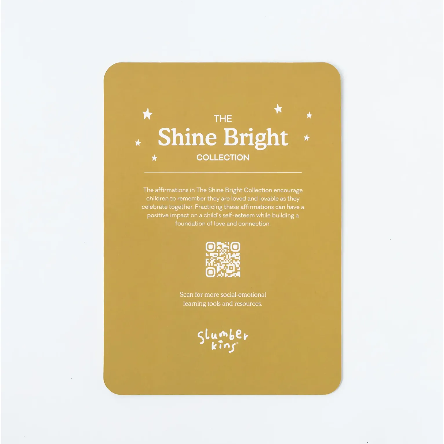 shine bright bigfoot snuggler & shine bright affirmation card