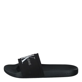 Slide Monogram Co Black