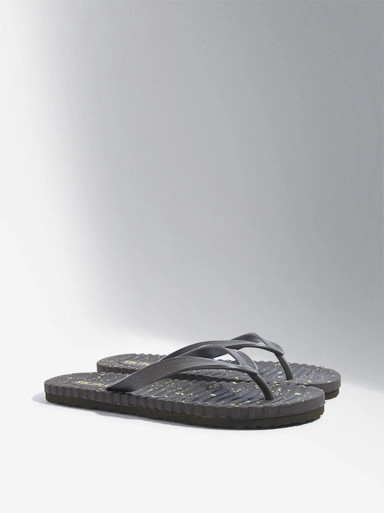 SOLEPLAY Olive Speckle Textured Flip-Flop