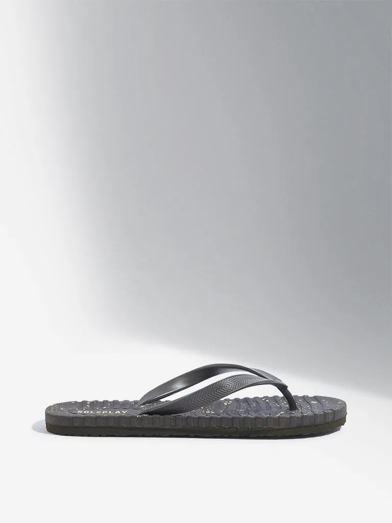 SOLEPLAY Olive Speckle Textured Flip-Flop