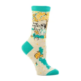 Sup Nerd Socks Women's Crew Sock