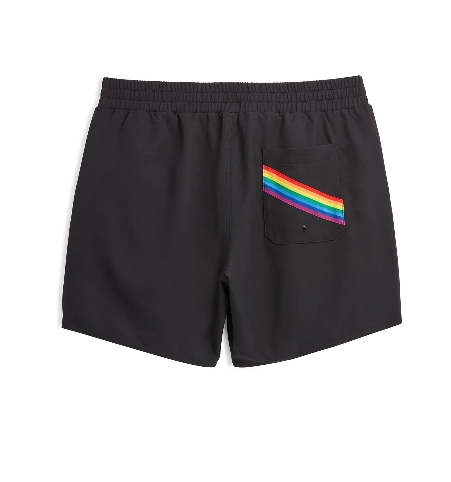 Swim 7" Board Short - Black Rainbow