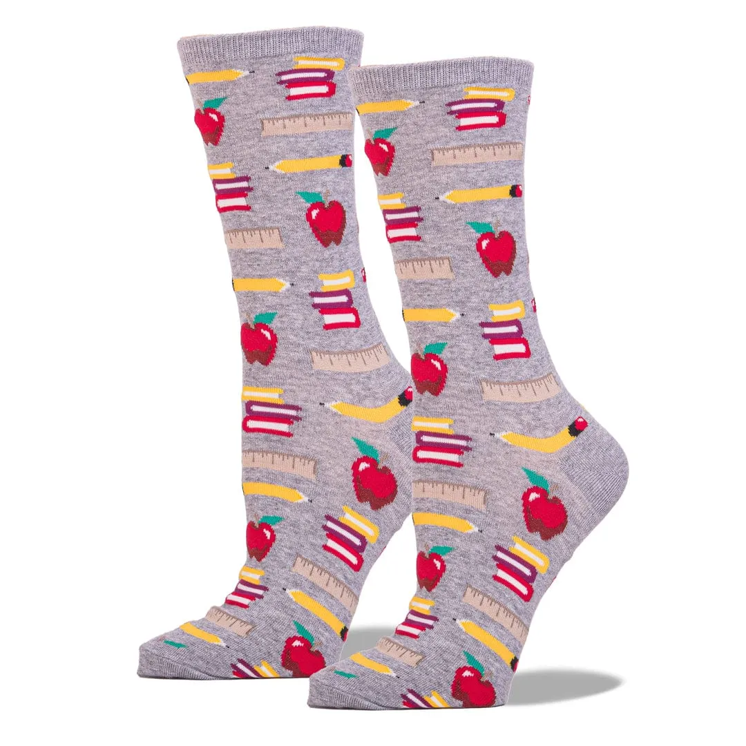 Teacher's Pet Socks Women's Crew Sock