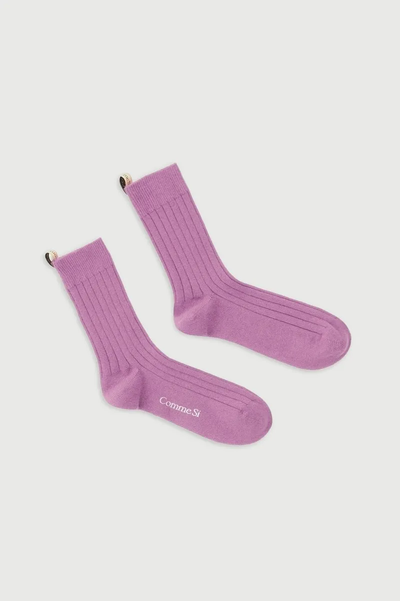 The Cashmere Sock in Lilac