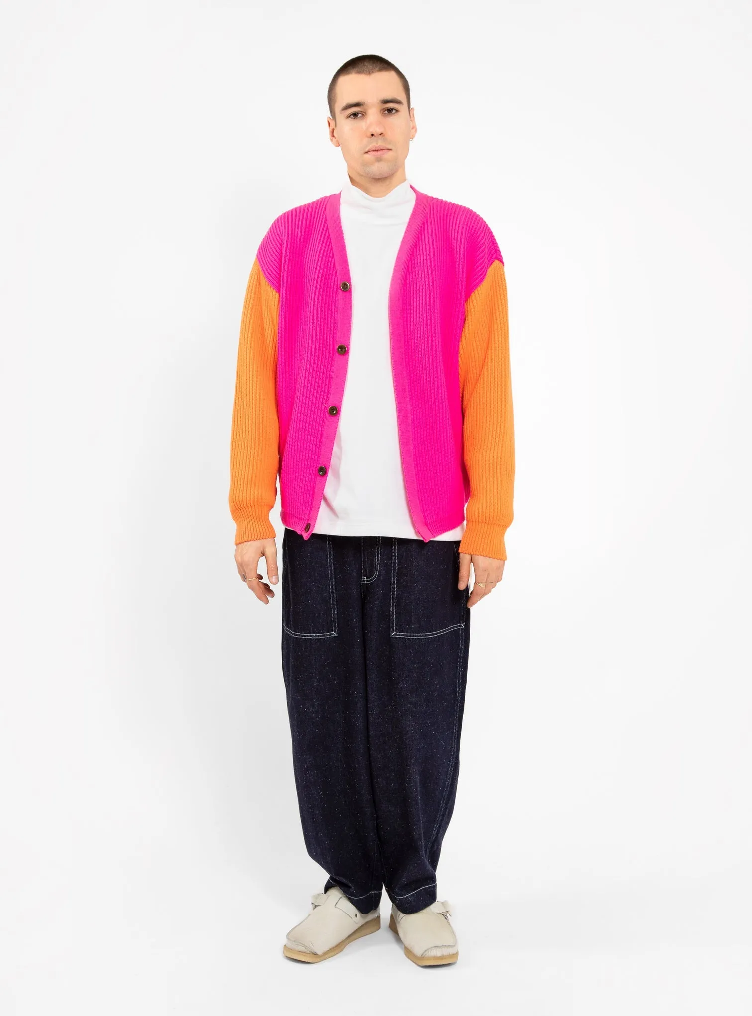 The English Difference Neon Beacon Cardigan Pink