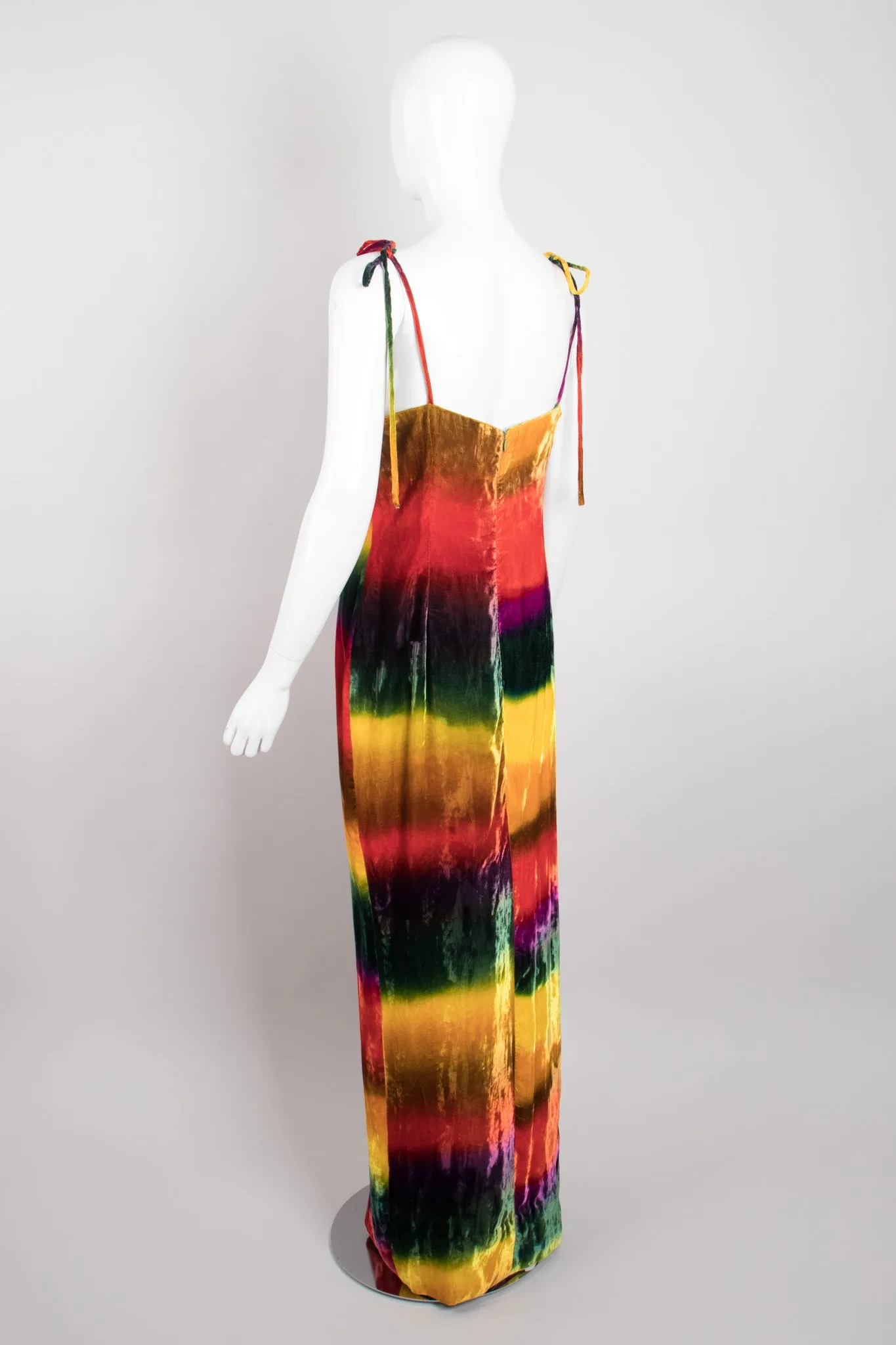 Velvet Rainbow Slip Dress