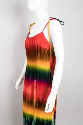 Velvet Rainbow Slip Dress