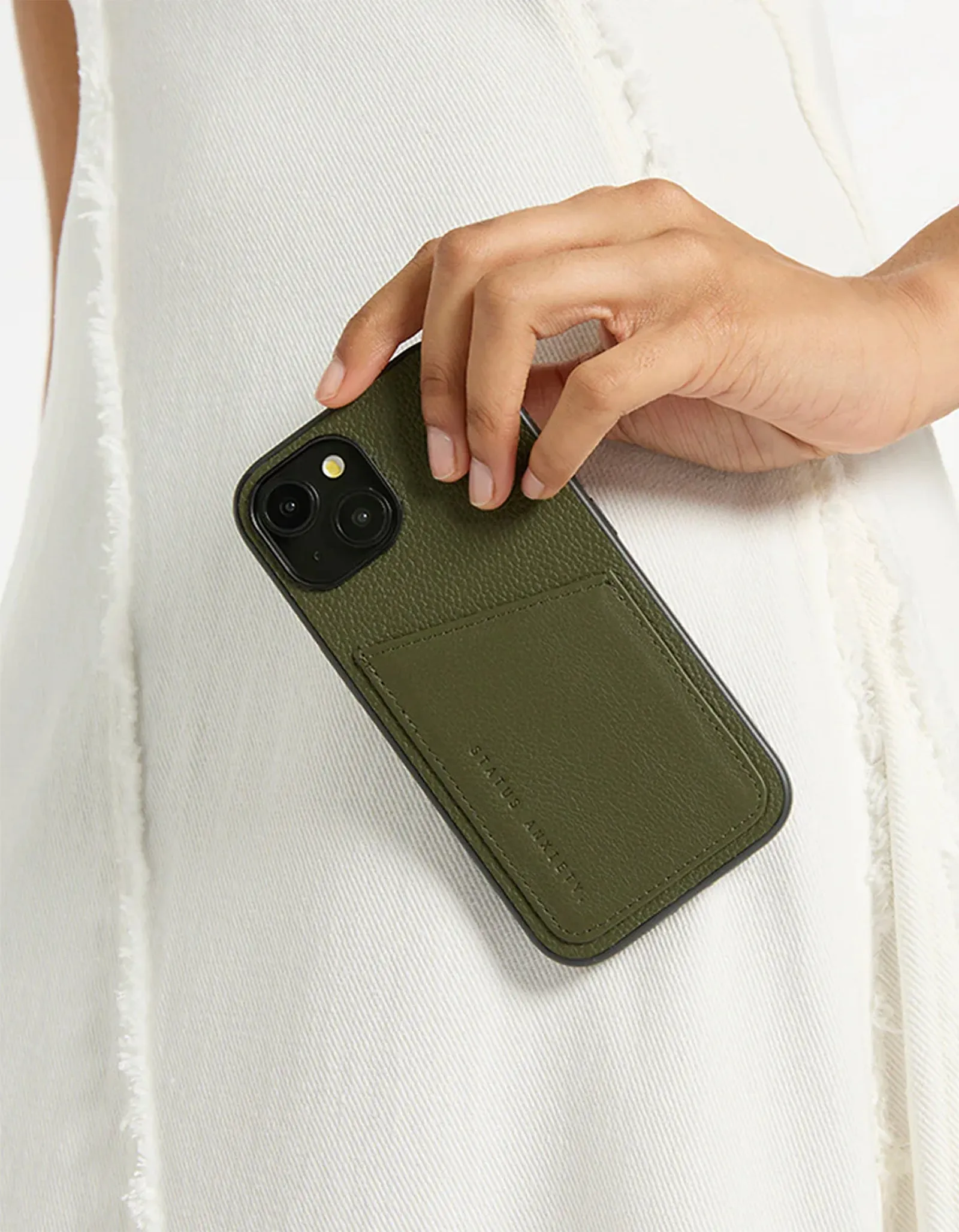 Whos Who iPhone 14 Case - Khaki