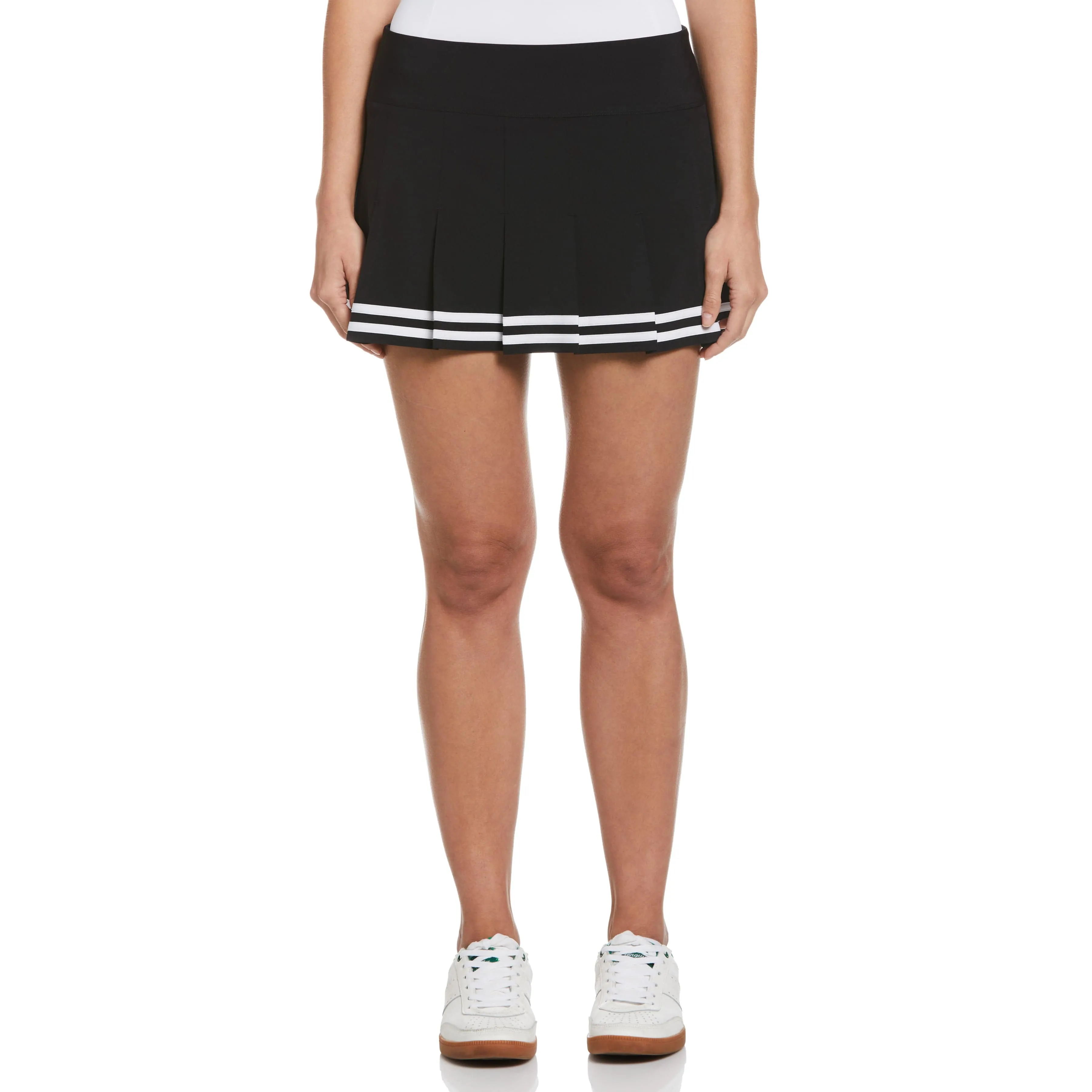 Women's 13 Contrast Hem Pleated Tennis Skort