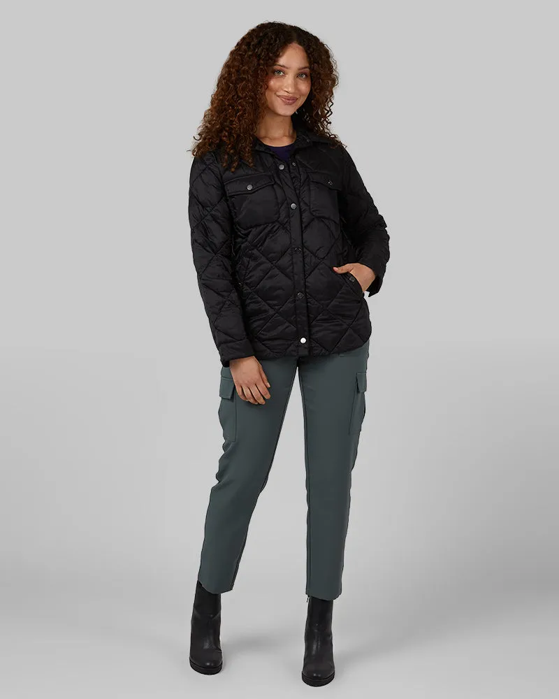 WOMEN'S LIGHTWEIGHT POLY-FILL SHIRT JACKET