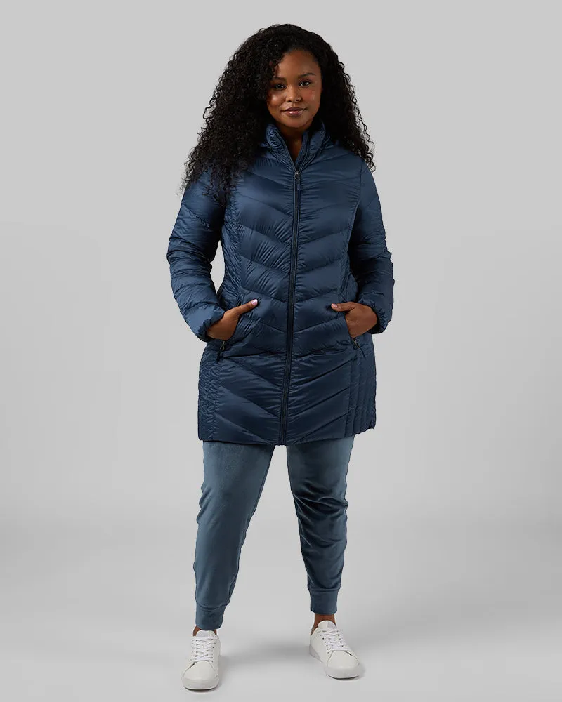 WOMEN'S ULTRA-LIGHT DOWN PACKABLE 3/4 JACKET