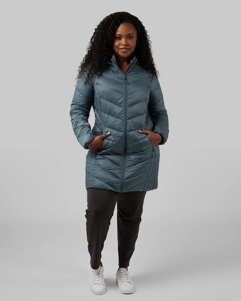 WOMEN'S ULTRA-LIGHT DOWN PACKABLE 3/4 JACKET