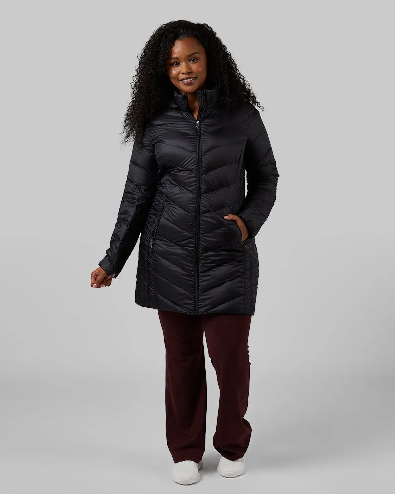 WOMEN'S ULTRA-LIGHT DOWN PACKABLE 3/4 JACKET