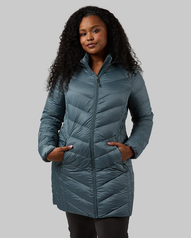 WOMEN'S ULTRA-LIGHT DOWN PACKABLE 3/4 JACKET