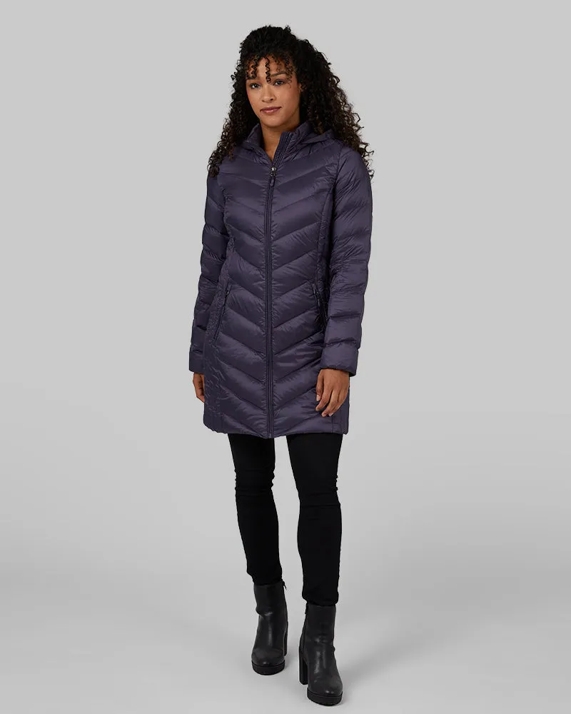 WOMEN'S ULTRA-LIGHT DOWN PACKABLE 3/4 JACKET