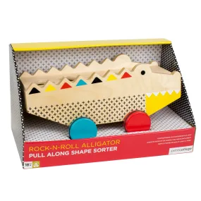 Wooden Alligator Shape Sorter & Pull Toy